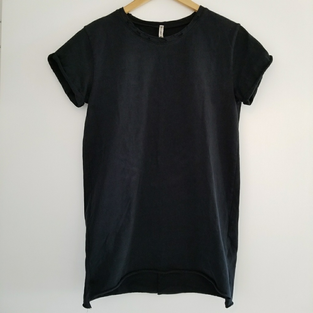 LF Emma & Sam Black Distressed Tee